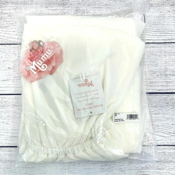 Show Me Your Mumu Kendall Maxi Dress Gown Wedding Cake Chiffon Bridal Size S - Picture 4 of 10